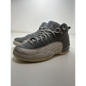 Nike Air Jordan 12 Retro Sneakers 'Stealth' Youth Size 6Y Grey/White 153265-015
